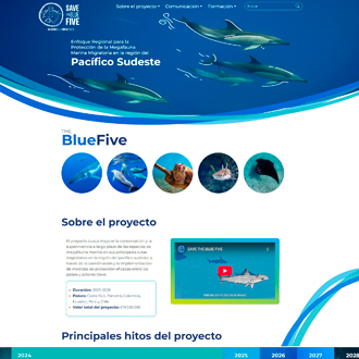 Thumbnail de sitio web Save The blue Five